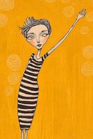 Dorinde | Vrouw of dame | Oker geel