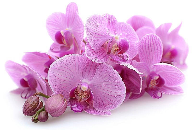 Orchidee auf weißem Hintergrund von Egon Zitter