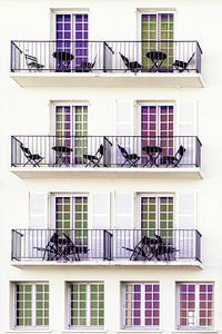 Fassade mit Balkonen