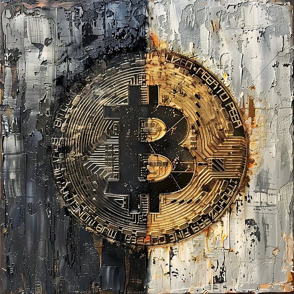 Bitcoin logo van PixelPrestige