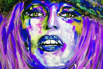 Brigitte Bardot "Face by Kathleen Artist Fine Art