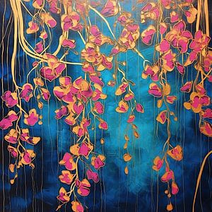 Tanz der Orchideen von Abstraktes Gemälde