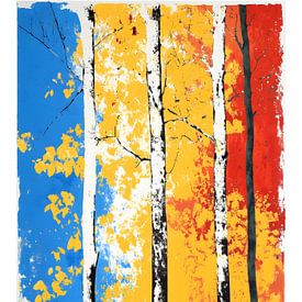 TREES SILKSCREEN 5A by AHAI depARTment