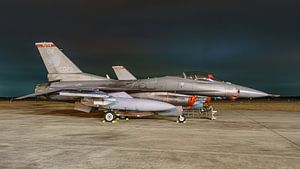Zwei F-16's der Oklahoma Air National Guard.