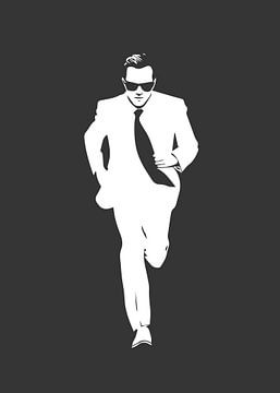Rennende man van Andreas Magnusson