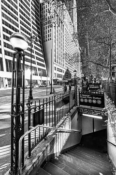 New York ingang metrostation van Kurt Krause