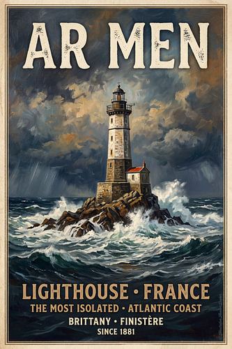 Phare d'Ar-Men, France sur Theodor Decker