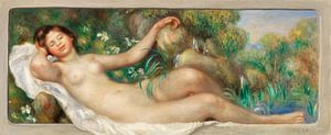 Liggend naakt (de bron), Renoir (1895) van Atelier Liesjes