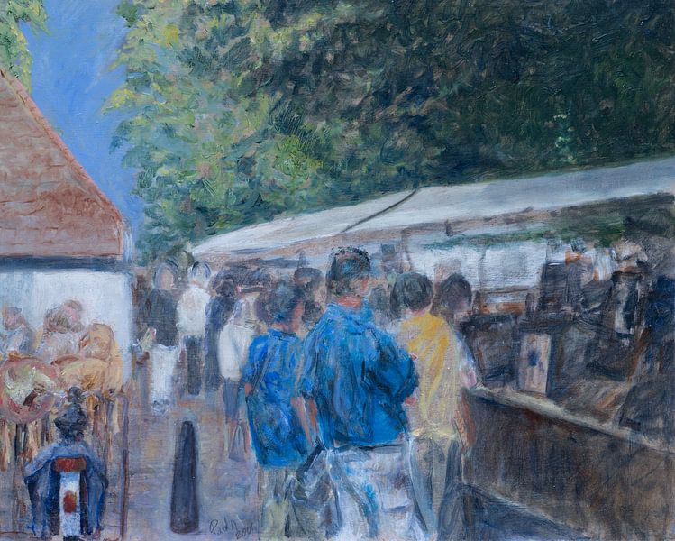 Kunstmarkt Bergen rondom de RuïneKerk van Paul Nieuwendijk