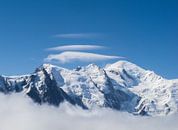 Lenswolken Boven De Mont Blanc von menno visser Miniaturansicht