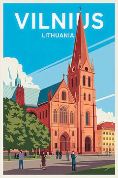 Vilnius, Litouwen. van Poster Art Shop