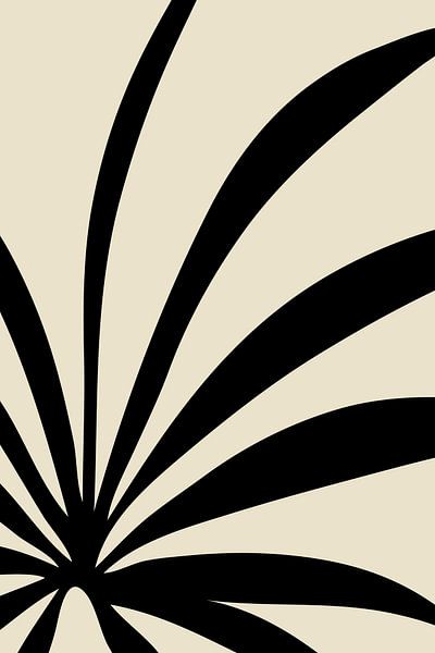 Botanical Black Leaves no. 1 by Dina Dankers