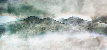 Paysage de montagne japonais sur Mad Dog Art