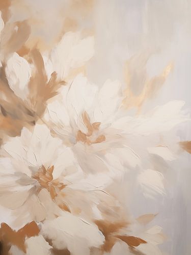 Abstrakte pastellfarbene Blumen