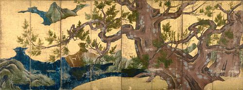 Cipressen, Kano Eitoku