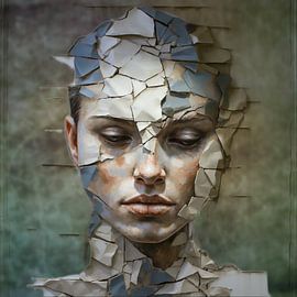 Torn Portrait by Jellie van Althuis