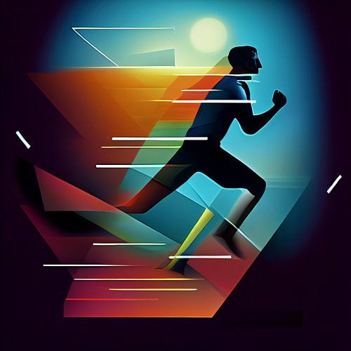 Hardloper, abstract