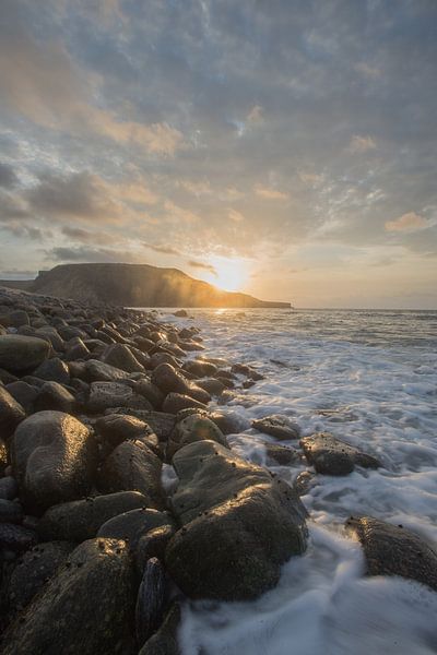 Afrikaanse zonsondergang aan zee van Marijn Goud