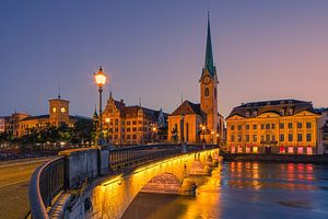 Een zomeravond in Zürich van Henk Meijer Photography