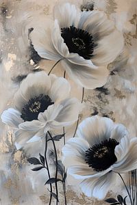 Blumen beige