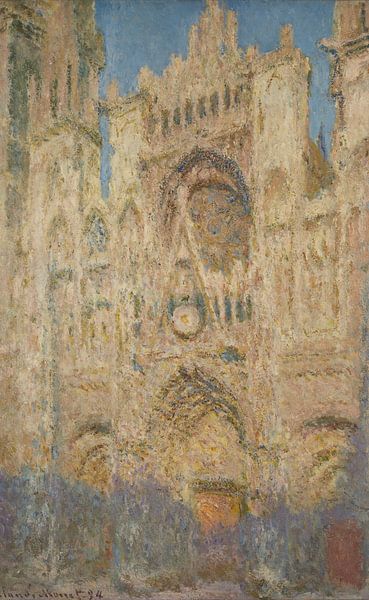 Rouen cathedral at sunset, Claude Monet by Masterful Masters