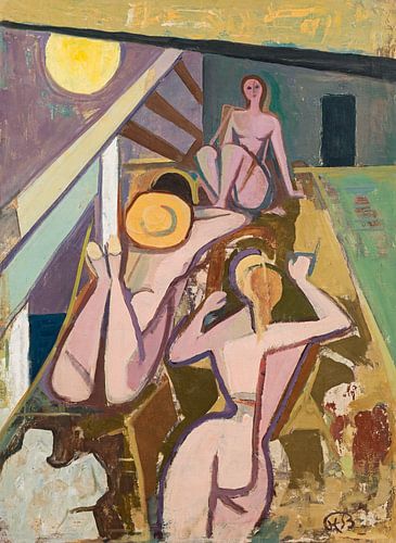 Karl Hofer, Vrouwenbad, 1953