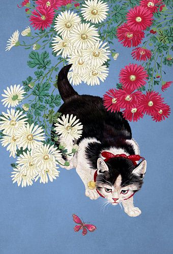 A Cat's Hunt for Butterflies