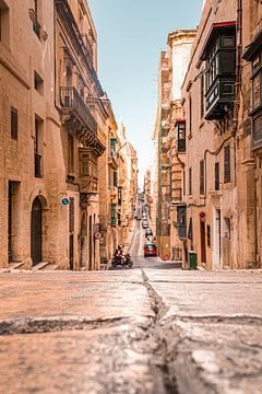 Small straatje in Valletta van Daan Duvillier | Dsquared Photography