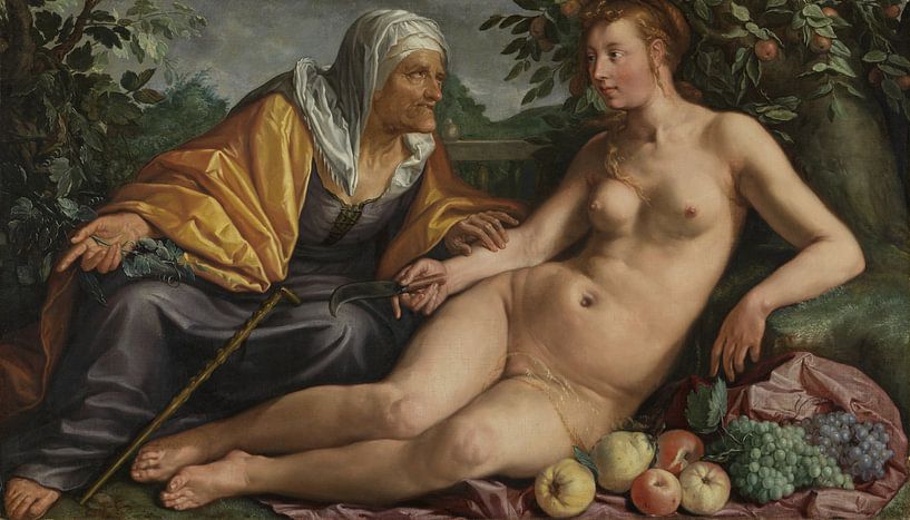 Vertumnus en Pomona, Hendrick Goltzius van Meesterlijcke Meesters