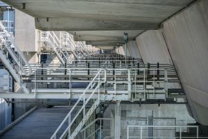 Technisches Muster des Sturmflutwehrs an der Oosterschelde