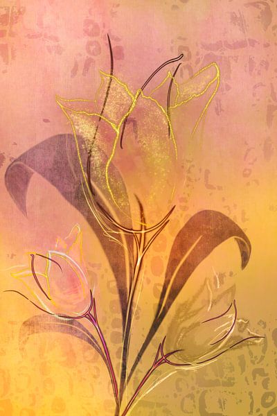 Warm greetings from Holland. Pop of Colour. by Alie Ekkelenkamp