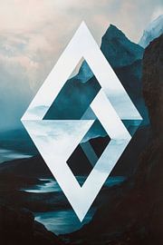 Geometric landscape design - Modern by Poster Art Shop