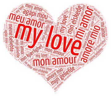 My Love Word Art