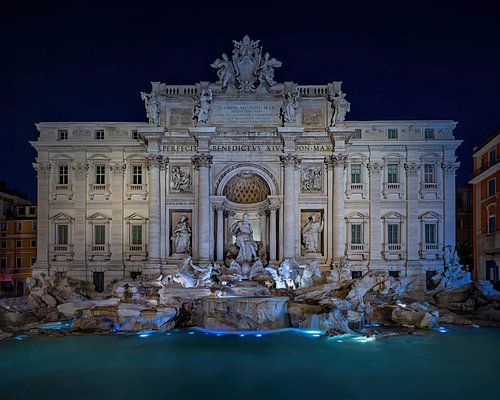 Trevi Fountain at night by Dennis Donders