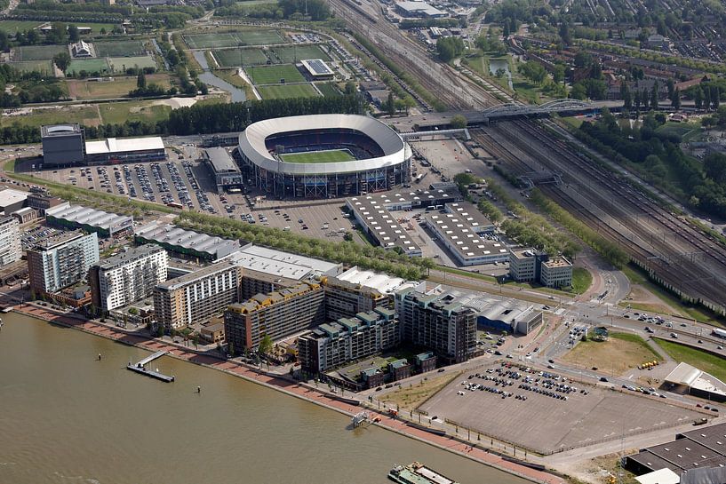 Rotterdam Aerial photo Feijenoord Stadium de Kuip by Roel Dijkstra