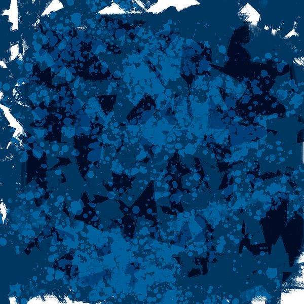 Abstract marine blue minimalist art. Maritime landscape VI by Dina Dankers