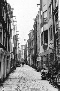 Amsterdamer Stadtzentrum im Winter