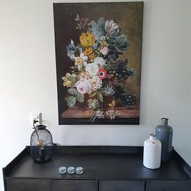 Photo de nos clients: Nature morte aux fleurs, Eelke Jelles Eelkema (vue à vtwonen), sur toile