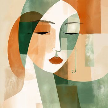 Weiche Ergänzungen: Abstrakte Strichzeichnung