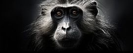 Singe noir et blanc