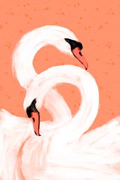Loving Swans von Treechild