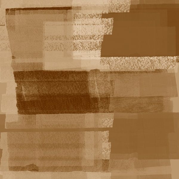 Wabi-sabi simplicity in neutral beige brown colors III by Dina Dankers