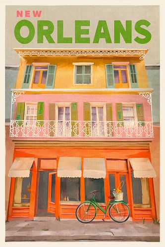 New Orleans Louisiana Vintage Reisposter