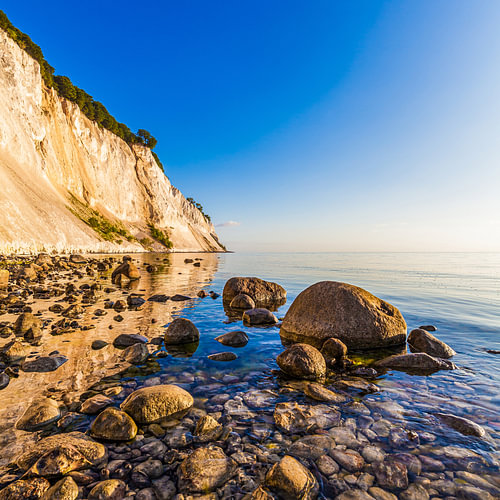 Kreidefelsen Møns Klint auf der Insel Møn in Dänemark von Werner Dieterich