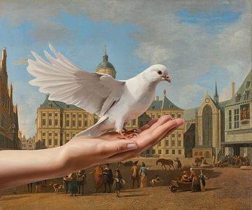 A Dove in Amsterdam sur Marja van den Hurk