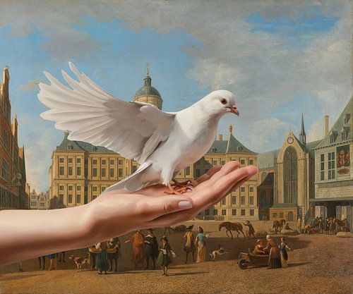 A Dove in Amsterdam sur Marja van den Hurk
