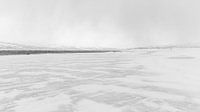 Sneeuw over het strand