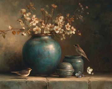 vases of flowers by Eye catching paintings