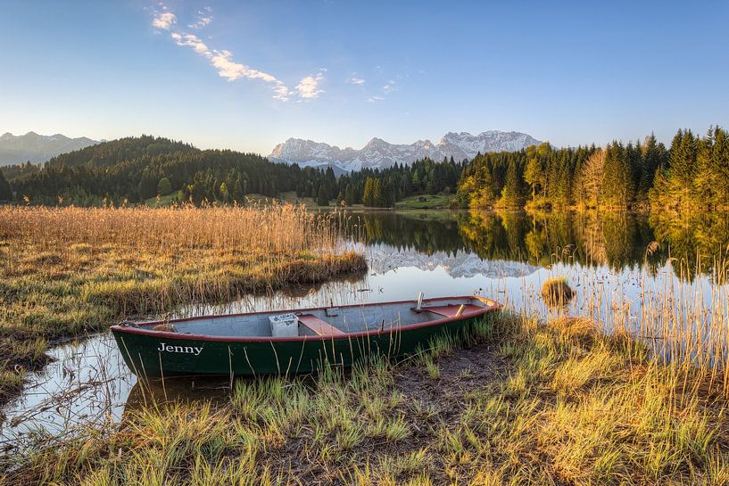 Berg-idylle aan de Geroldsee in Beieren van Michael Valjak