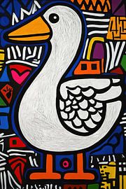 Tableau de l'Oie | Tableau animalier personnalisé avec l'Oie sur La collection ARTEO